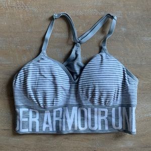 Under Armour Striped Seamless Bra